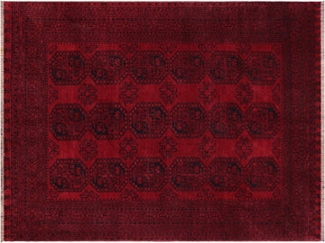 handmade Tribal Biljik Khal Mohammadi Red Black Hand Knotted RECTANGLE 100% WOOL area rug 9 x 12